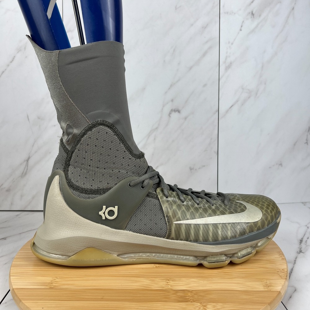 Nike KD 8 Elite Mens Size 12 Wolf Grey-White Basketball Sneakers Shoe 834185-001